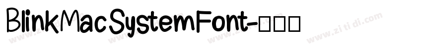 BlinkMacSystemFont字体转换