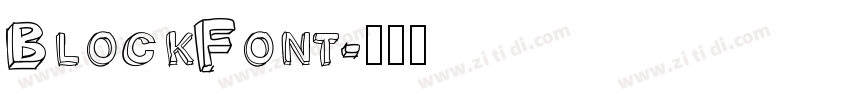 BlockFont字体转换