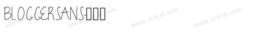 BLOGGERSANS字体转换