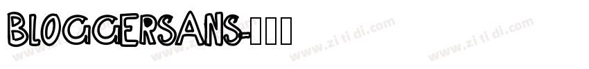 BLOGGERSANS字体转换