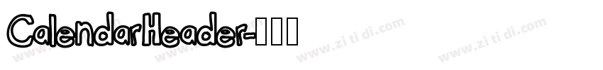 CalendarHeader字体转换