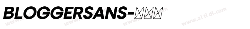 BLOGGERSANS字体转换