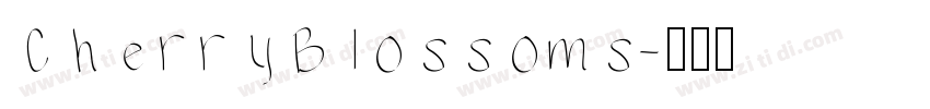 CherryBlossoms字体转换