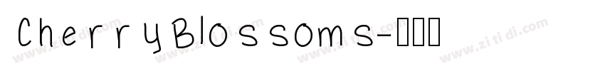 CherryBlossoms字体转换