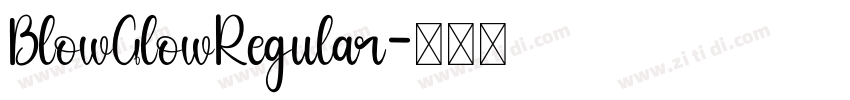 BlowGlowRegular字体转换