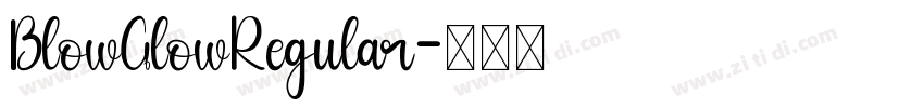 BlowGlowRegular字体转换