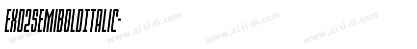 EXO2SemiBoldItalic字体转换
