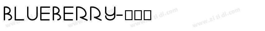 Blueberry字体转换