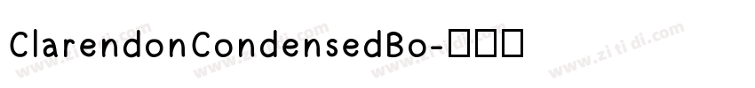 ClarendonCondensedBo字体转换