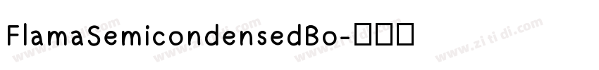 FlamaSemicondensedBo字体转换