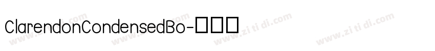 ClarendonCondensedBo字体转换