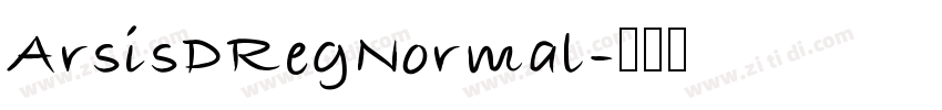 ArsisDRegNormal字体转换