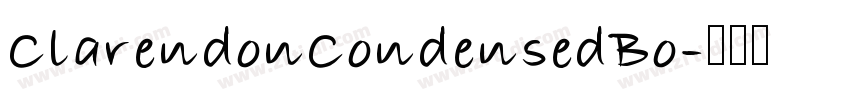 ClarendonCondensedBo字体转换