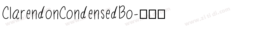 ClarendonCondensedBo字体转换