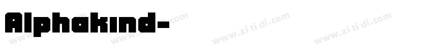 Alphakind字体转换