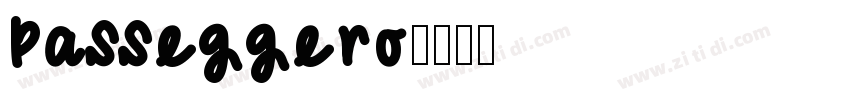 Passeggero字体转换