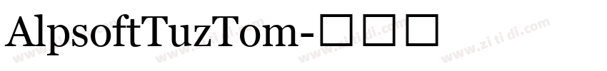 AlpsoftTuzTom字体转换