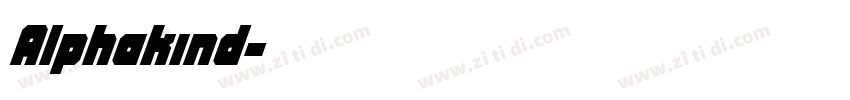 Alphakind字体转换