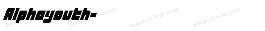 Alphayouth字体转换