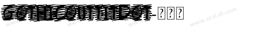 GothicOutTitDOT字体转换