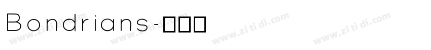 Bondrians字体转换
