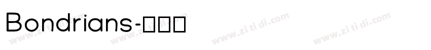 Bondrians字体转换