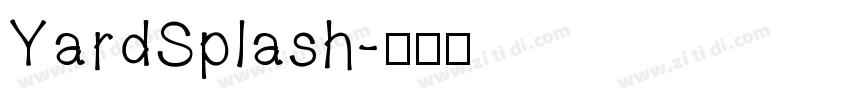 YardSplash字体转换