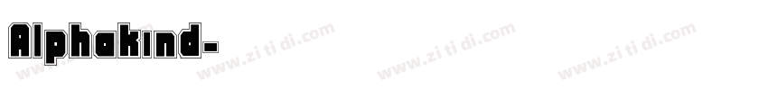 Alphakind字体转换