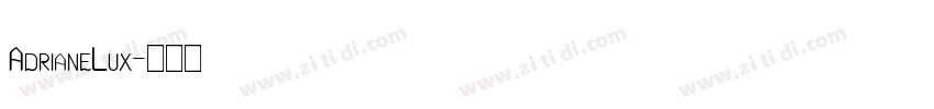 AdrianeLux字体转换