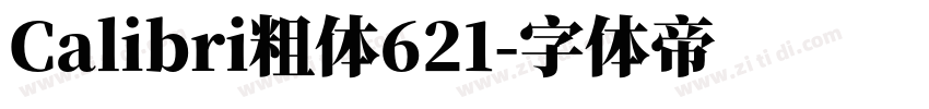 Calibri粗体621字体转换
