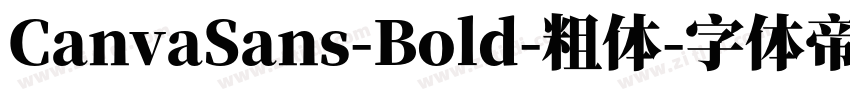 CanvaSans-Bold-粗体字体转换