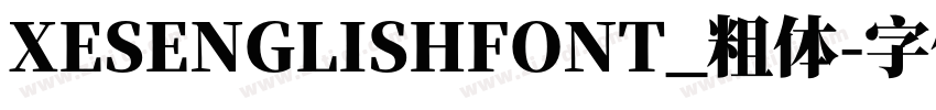 XESENGLISHFONT_粗体字体转换