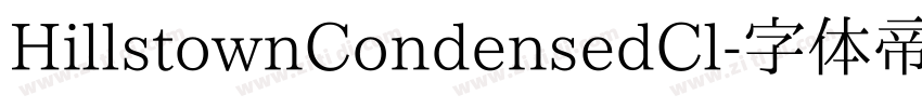 HillstownCondensedCl字体转换