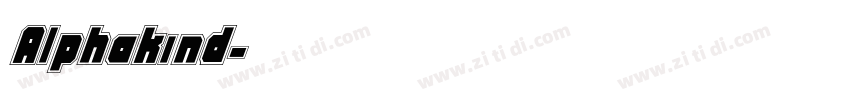 Alphakind字体转换