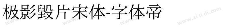 极影毁片宋体字体转换