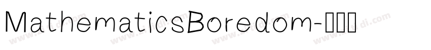 MathematicsBoredom字体转换