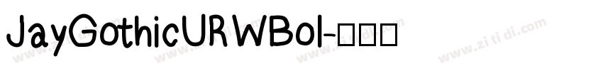 JayGothicURWBol字体转换