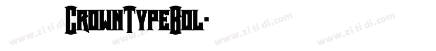 一汽丰田皇冠体CrownTypeBol字体转换