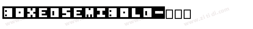 BoxedSemibold字体转换