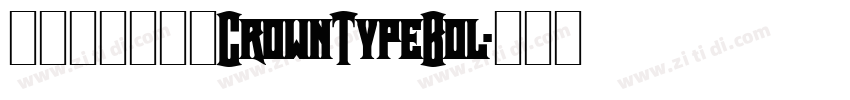 一汽丰田皇冠体CrownTypeBol字体转换
