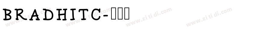 BRADHITC字体转换