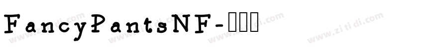 FancyPantsNF字体转换