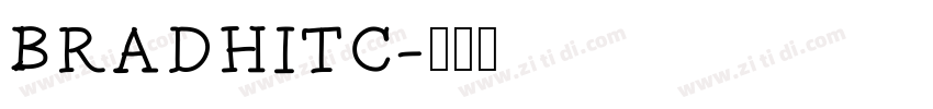 BRADHITC字体转换
