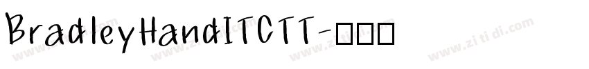 BradleyHandITCTT字体转换