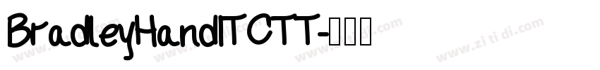 BradleyHandITCTT字体转换