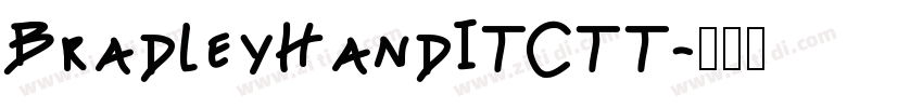 BradleyHandITCTT字体转换