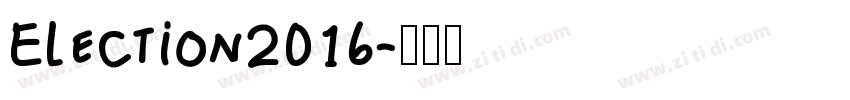 Election2016字体转换