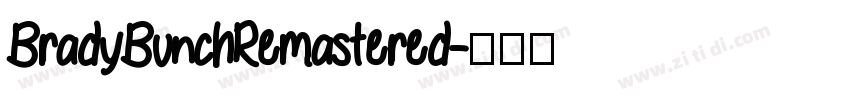 BradyBunchRemastered字体转换