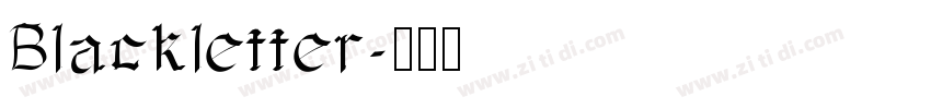 Blackletter字体转换