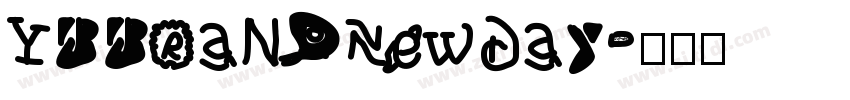 YBBrandNewDay字体转换